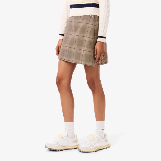 Women’s Water-Repellent Plaid Skirt