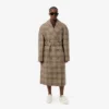 Women’s Water-Repellent Plaid Wrap Coat