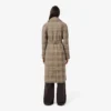 Women’s Water-Repellent Plaid Wrap Coat