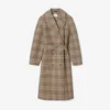Women’s Water-Repellent Plaid Wrap Coat