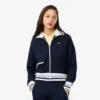 Women’s Zip-Up Stripe Accent Sweatshirt