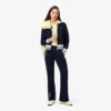 Women’s Zip-Up Stripe Accent Sweatshirt