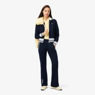 Women’s Zip-Up Stripe Accent Sweatshirt