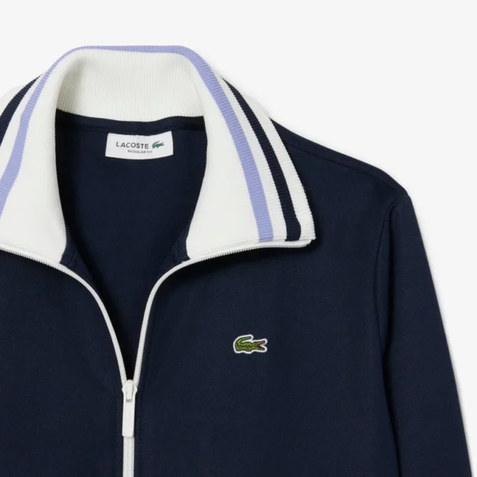 Women’s Zip-Up Stripe Accent Sweatshirt