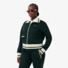 Women’s Zip-Up Stripe Accent Sweatshirt