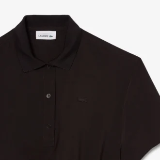 Wool Blend Pleated Polo Dress