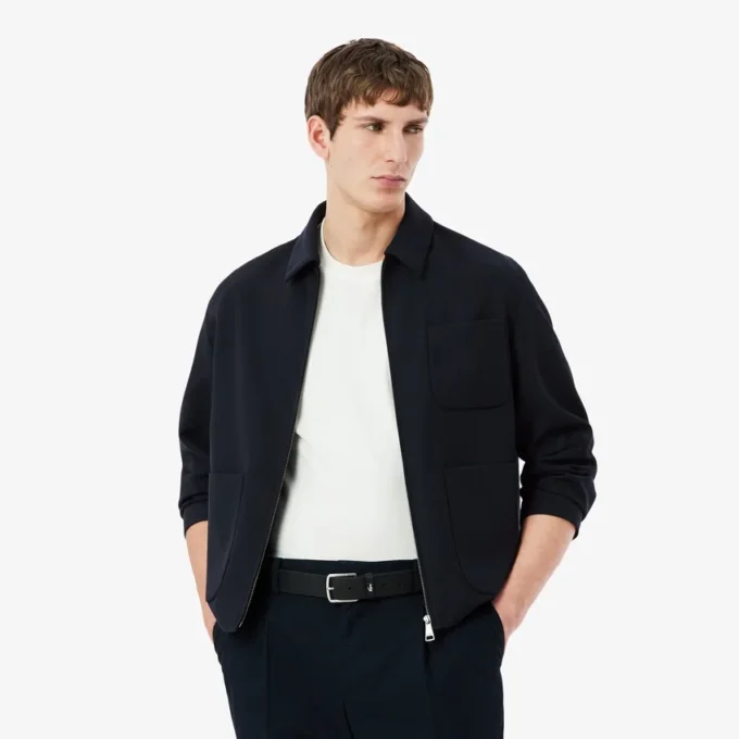 Wool Blend Twill Jacket