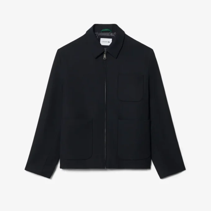 Wool Blend Twill Jacket