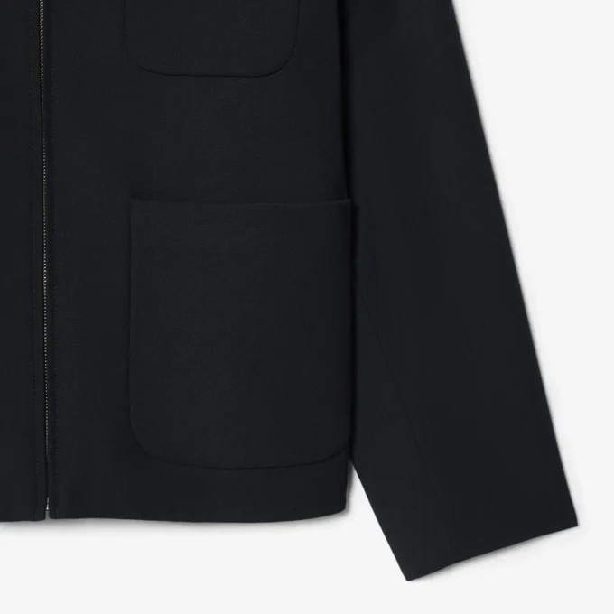 Wool Blend Twill Jacket