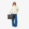 Zely Grained Tote & Pouch