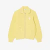 Zipped Cotton Badge Accent Sweater