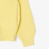 Zipped Cotton Badge Accent Sweater